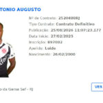 Vasco da Gama regulariza contrato definitivo de Loide Augusto no BID