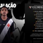 Vasco define escalação para confronto com São Paulo pelo Brasileiro Sub-17
