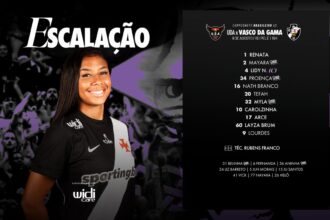 Vasco define escalação para confronto contra o UDA no estádio Rei Pelé