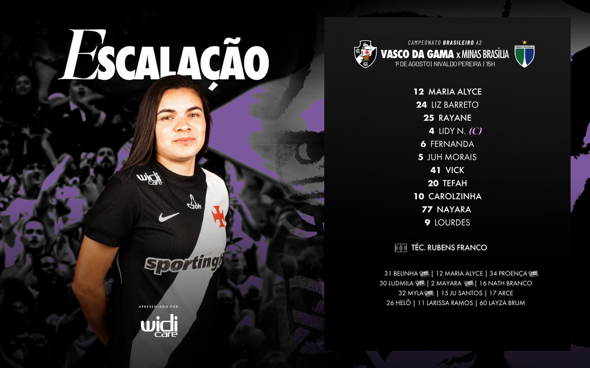Vasco define escalação para confronto decisivo contra o Minas Brasília