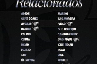 Vasco define relacionados para confronto contra o Santos com novidades no elenco