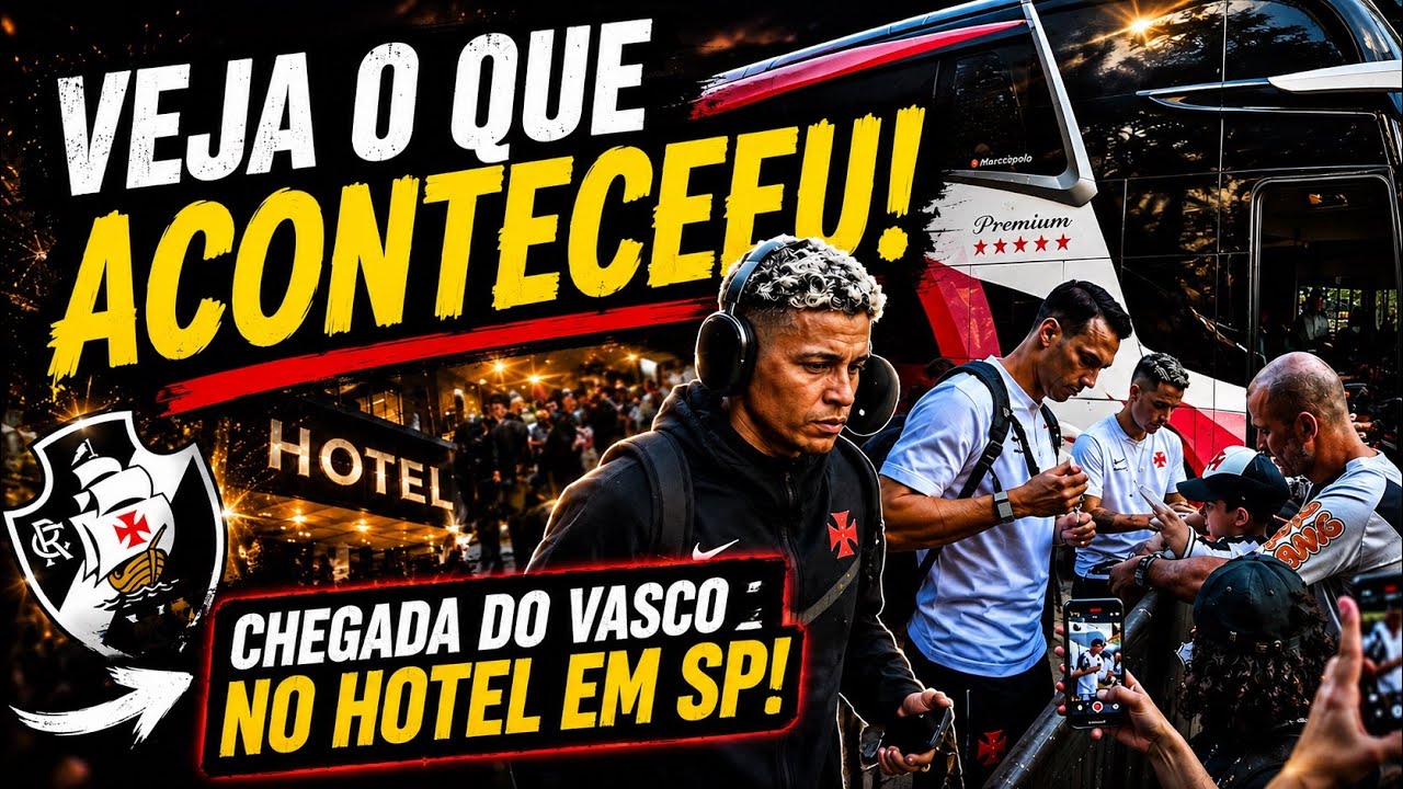 Vasco desembarca em São Paulo para compromisso decisivo fora de casa