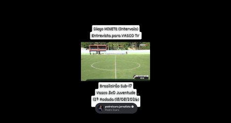 Vasco domina Juventude no Brasileirão sub-17 com brilho de Diego Minete