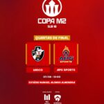 Vasco e APG Sports duelam por vaga nas semifinais da Copa M2 Sub-18