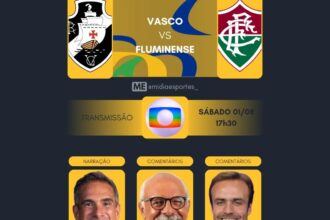 Vasco e Fluminense se enfrentam pela Copa do Brasil com transmissão da Globo
