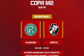Vasco e Guarani disputam vaga na final da Copa M2 sub-18 em Louveira