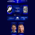 Vasco e Olimpia se enfrentam pela Sul-americana com transmissão exclusiva no Paramount+