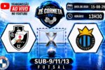 Vasco e Real se enfrentam pelas categorias de base do futsal estadual