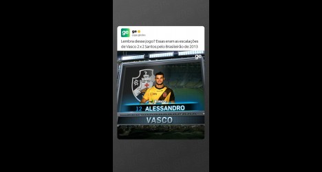 Vasco e Santos no Brasileirão de 2013: recordação de um duelo marcante