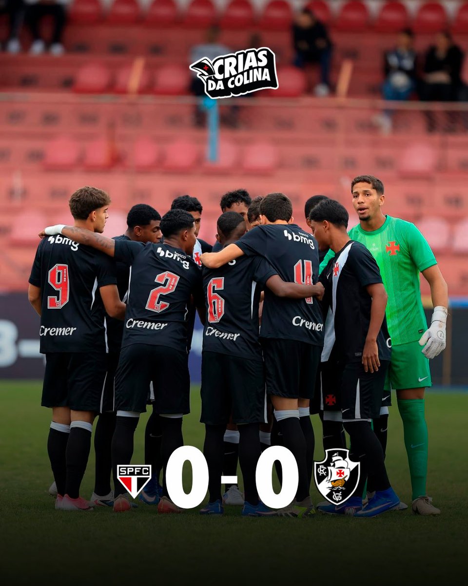 Vasco e São Paulo empatam sem gols pelo Campeonato Brasileiro Sub-17