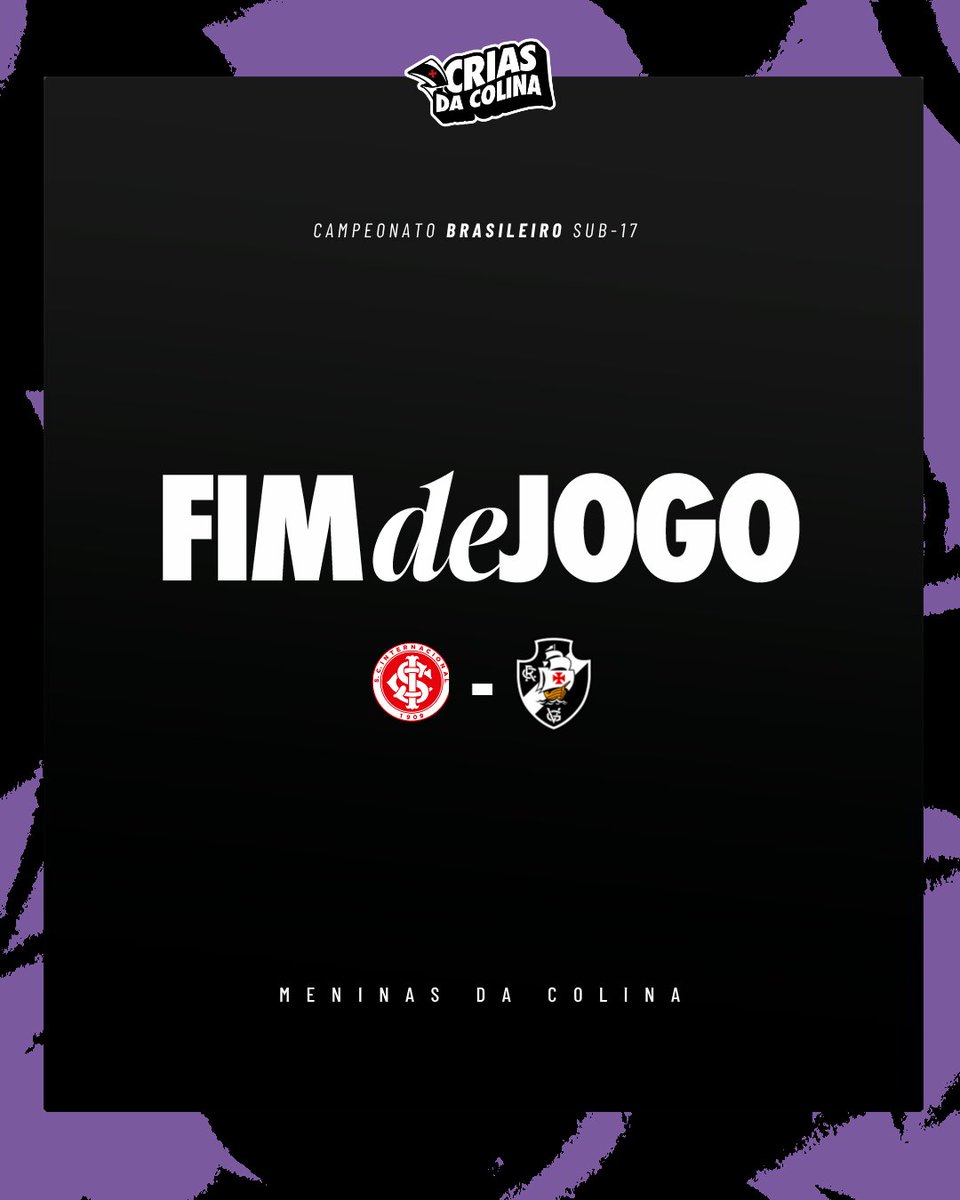 Vasco é superado pelo Internacional e encerra trajetória no Brasileiro Sub-17