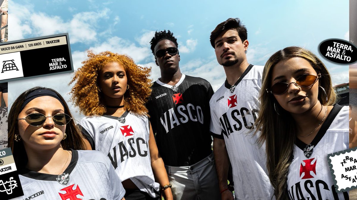 Vasco e Traktor celebram 128 anos com lançamento da coleção Terra, Mar e Asfalto
