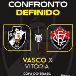 Vasco e Vitória definem duelo decisivo pelas quartas de final da Copa do Brasil