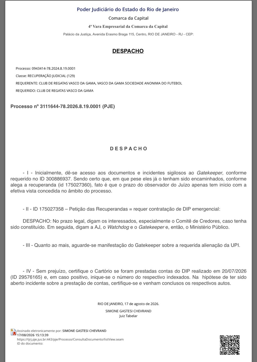 Vasco enfrenta entraves judiciais para viabilizar novo aporte emergencial