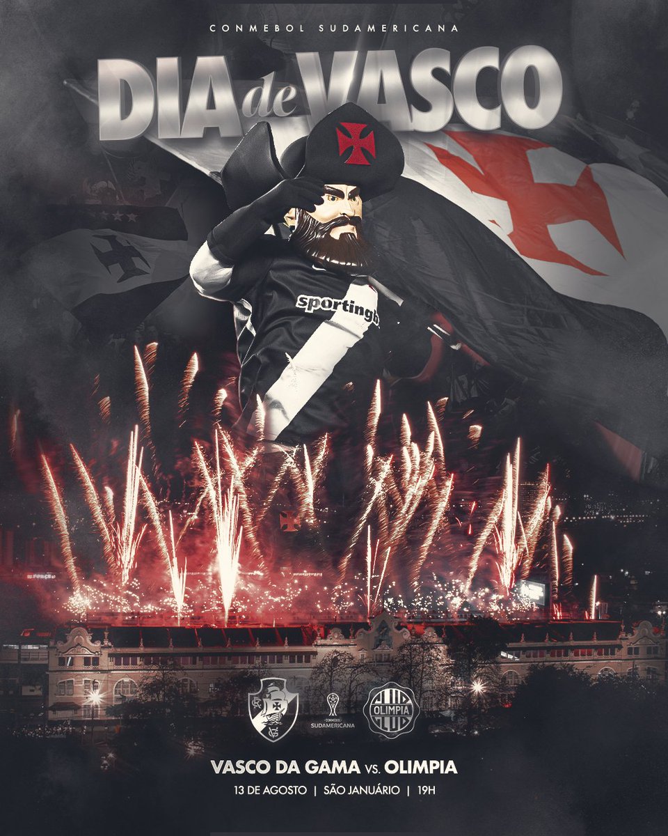 Vasco enfrenta o Olimpia em São Januário pela Copa Sul-americana