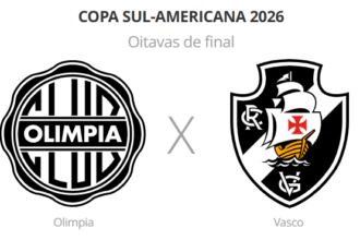 Vasco enfrenta Olimpia no Paraguai por vaga nas quartas da Sul-americana