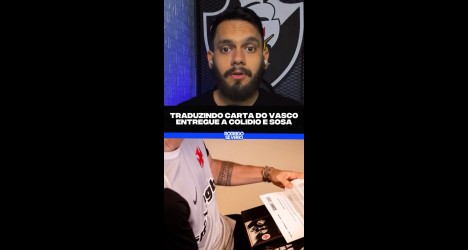 Vasco envia mensagem de boas-vindas a Colidio e Sosa em carta especial traduzida