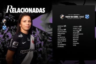 Vasco feminino divulga elenco para a decisão das quartas de final contra o Taubaté