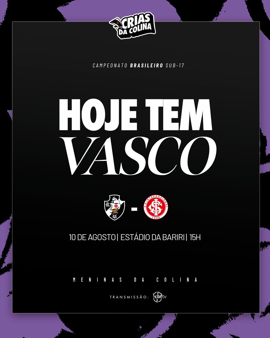 Vasco Feminino Sub-17: Semifinal do Brasileiro tem Internacional como adversário em confronto decisivo