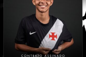Vasco garante futuro: Yan Falcão, promessa sub-20, assina contrato profissional até 2029