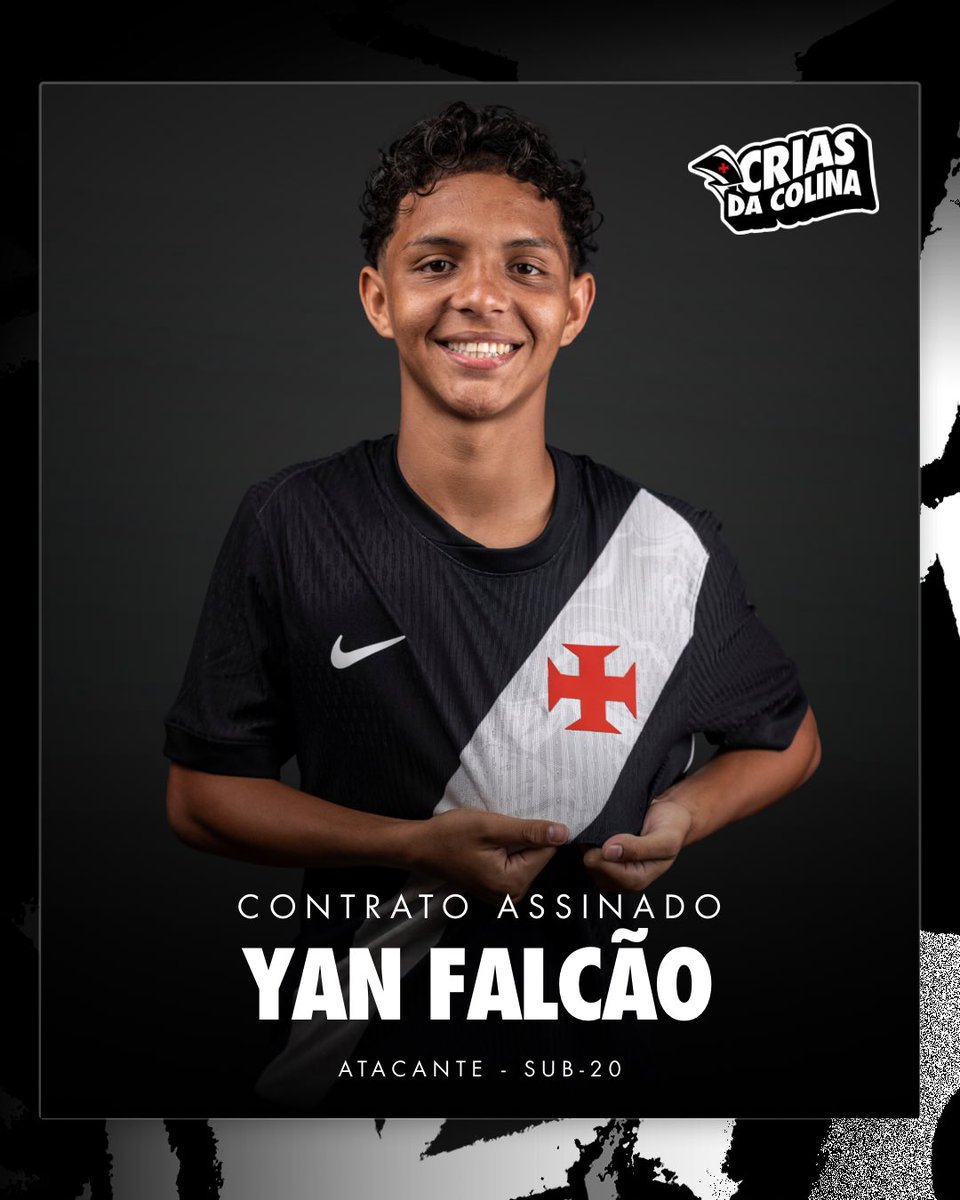 Vasco garante futuro: Yan Falcão, promessa sub-20, assina contrato profissional até 2029
