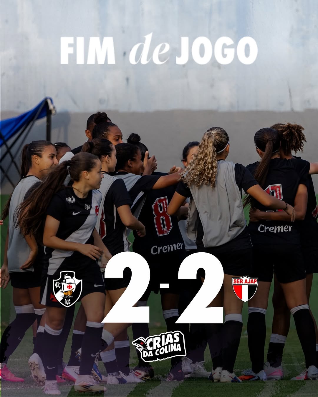 Vasco garante vaga na semifinal do Brasileirão Feminino Sub-17 após empate