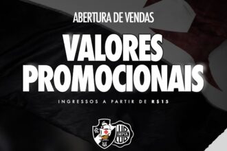Vasco inicia venda de ingressos para duelo contra o Olimpia na Sul-americana