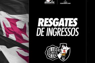 Vasco libera resgate de ingressos para duelo contra o Olimpia no Paraguai