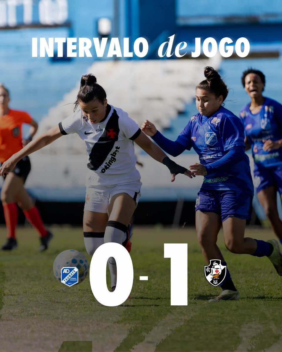 Vasco lidera placar contra o Taubaté no primeiro tempo pelo Brasileiro Feminino a2