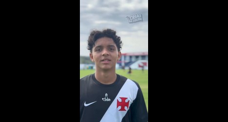 Yan Falcão celebra gol e vitória do Vasco na estreia do Carioca sub-20