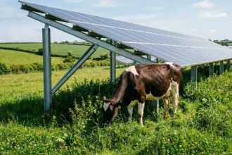 Agrivoltaica no Tennessee integra criação de gado e geração de energia solar para 500 lares