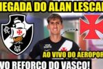 Alan Lescano desembarca no Rio de Janeiro para reforçar o elenco do Vasco