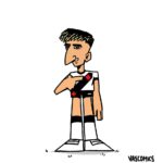 Alan Lescano é retratado em charge do Vascomics após chegada ao Vasco