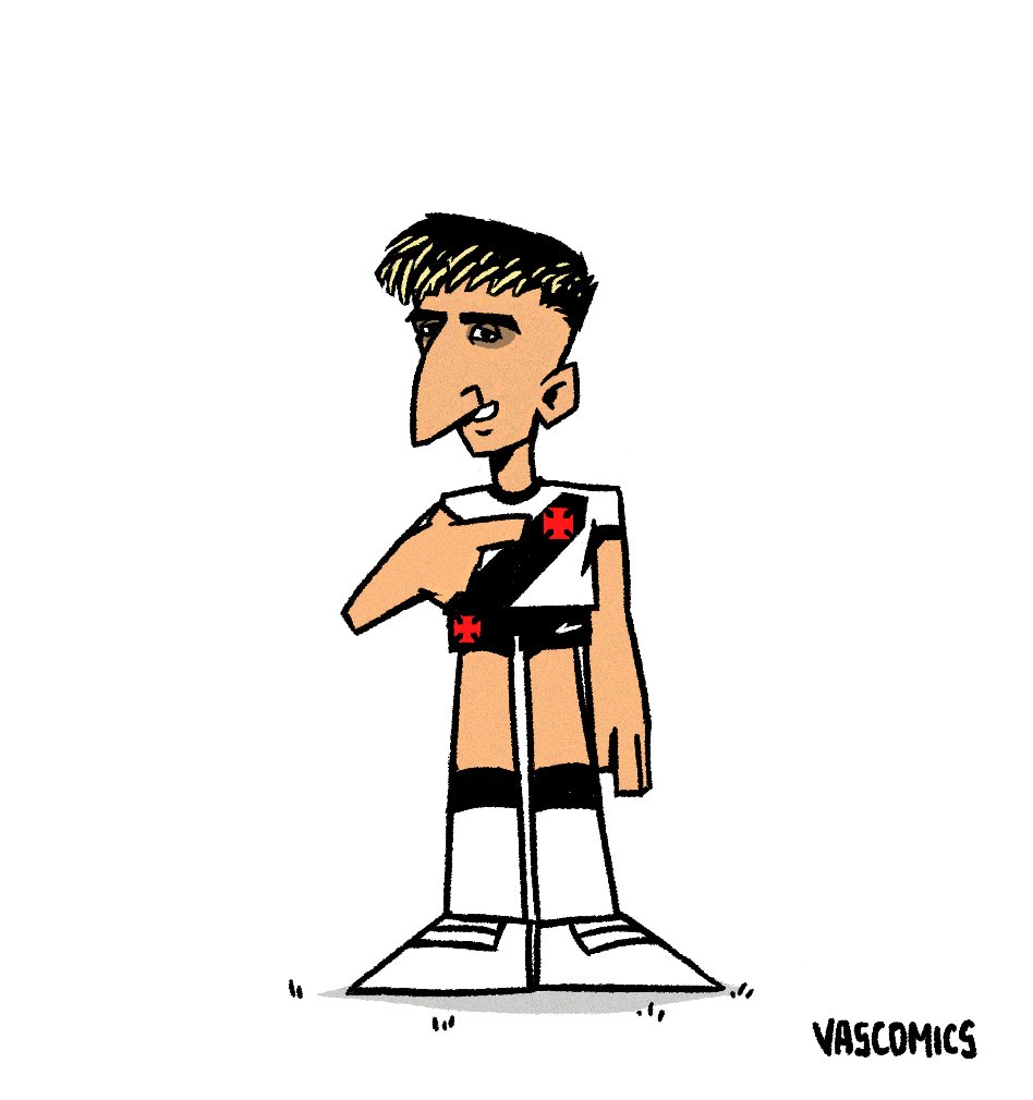 Alan Lescano é retratado em charge do Vascomics após chegada ao Vasco