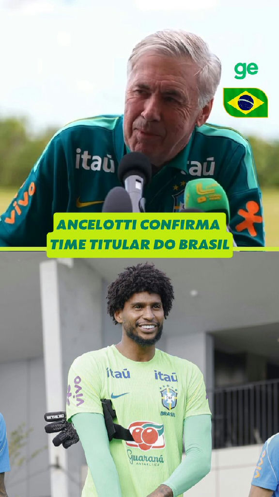 Ancelotti define escalação da Seleção Brasileira para amistoso contra a Austrália
