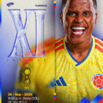 Andrés Gómez é confirmado como titular da Colômbia para duelo contra o México