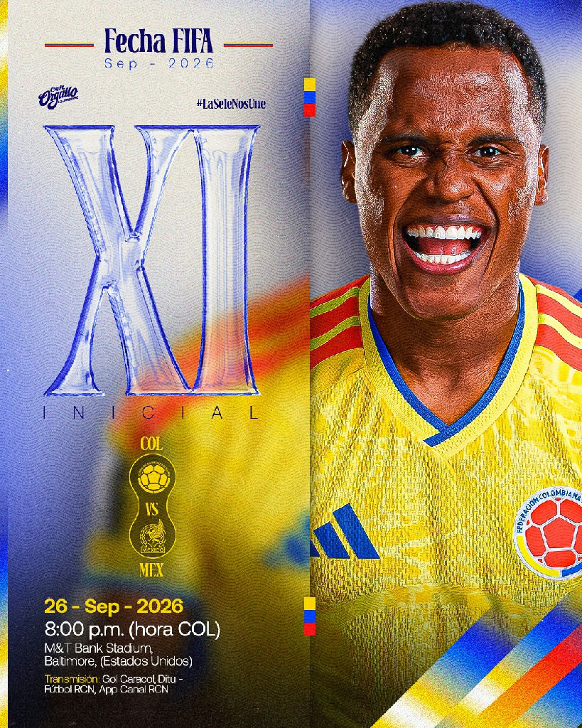 Andrés Gómez é confirmado como titular da Colômbia para duelo contra o México