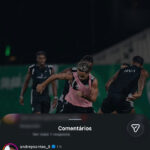 Andrey Santos interage com Matheus Gonçalves e agita torcida vascaína