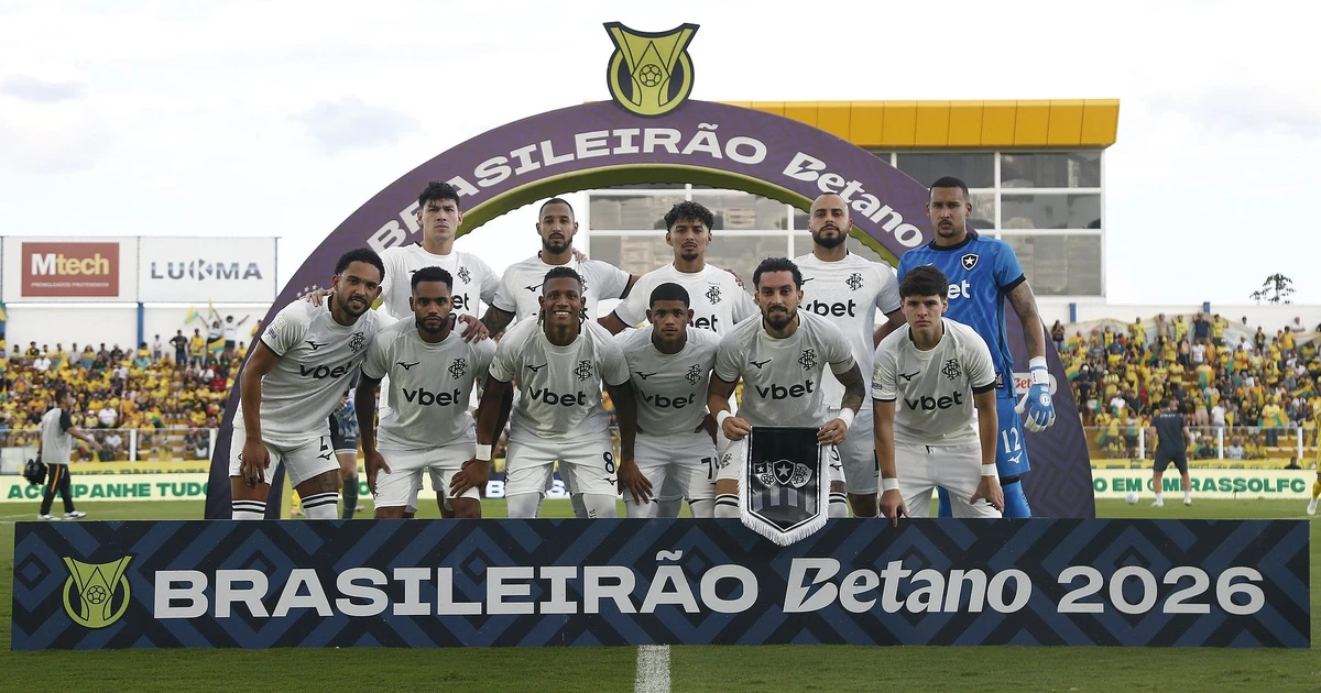 Após revés, Botafogo observa leve aumento nas chances de rebaixamento no Brasileirão-2026