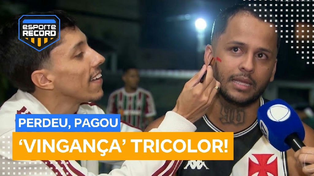 Aposta entre rivais termina em cara pintada após clássico carioca