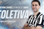 Arthur Chaves é apresentado oficialmente como novo reforço do Botafogo