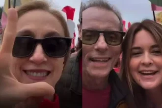 Artistas brasileiros participam de ato político em apoio à candidatura de Lula