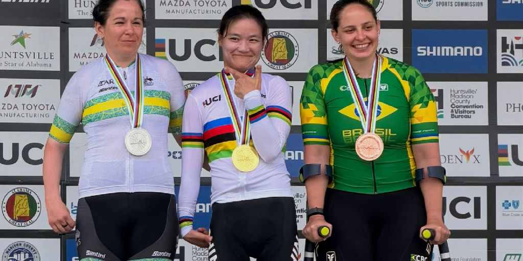 Atletas brasileiros conquistam cinco medalhas no Mundial de paraciclismo de estrada em Huntsville