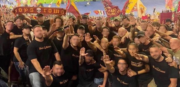 Autoridades de Roma identificam 14 torcedores por saudação fascista no Estádio Olímpico