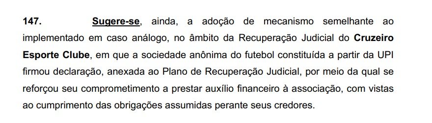 Auxiliares do Juízo propõem reforço financeiro da SAF em plano de recuperação