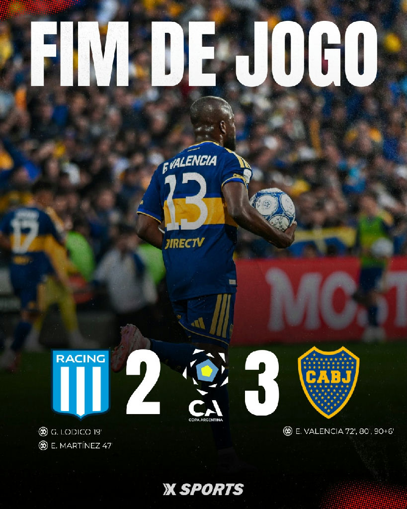 Boca Juniors vira sobre o Racing e garante vaga na semifinal da Copa Argentina