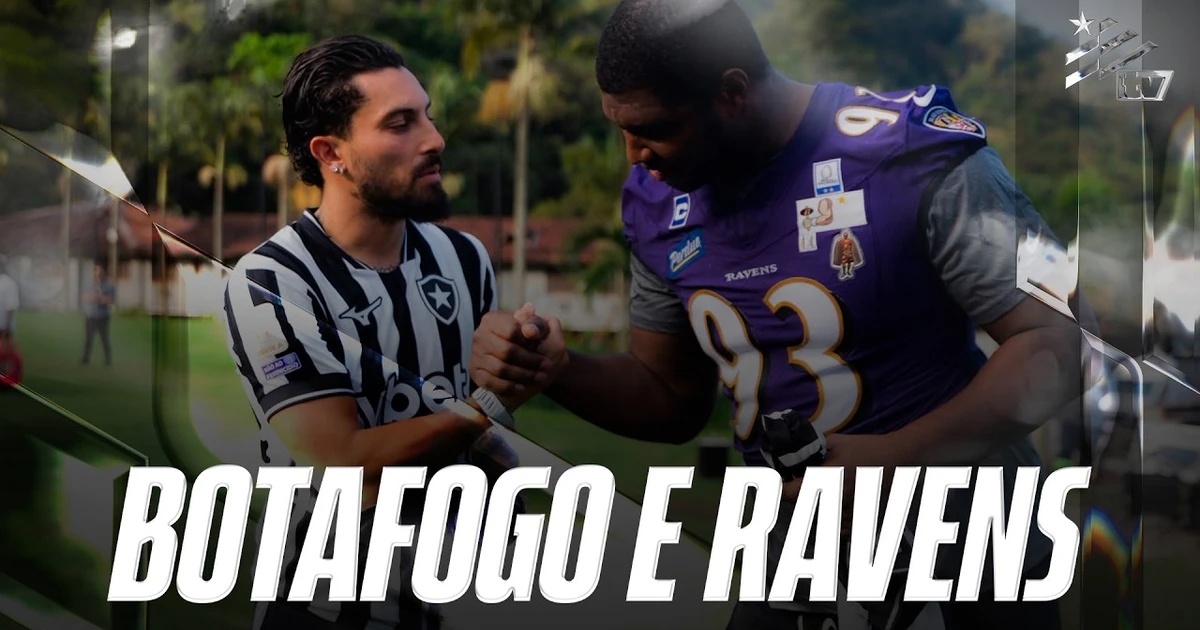 Botafogo abre as portas do CT Lonier para treino do Baltimore Ravens