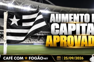 Botafogo aprova aumento de capital social em assembleia extraordinária