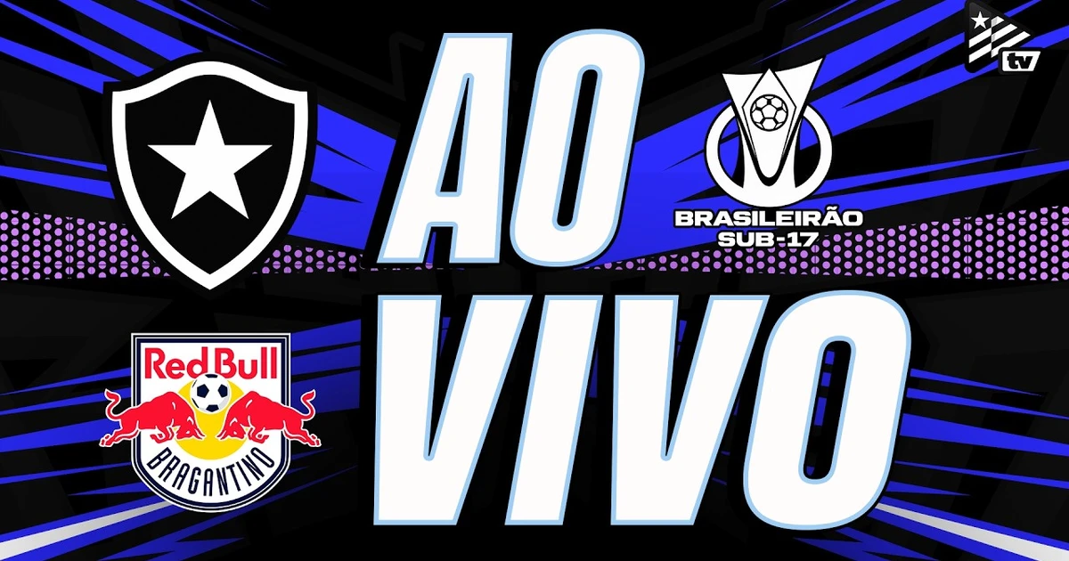 Botafogo e Red Bull Bragantino duelam pelo Brasileirão sub-17 no Nilton Santos