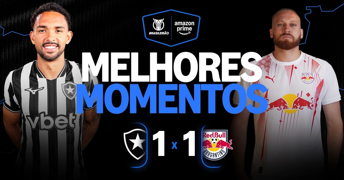 Botafogo empata com Red Bull Bragantino e amplia jejum no Campeonato Brasileiro